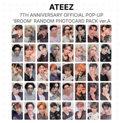 ATEEZ 7TH ANNIVERSARY OFFICIAL POP-UP '8ROOM' RANDOM PHOTOCARD PACK ver.A Official Photocard
