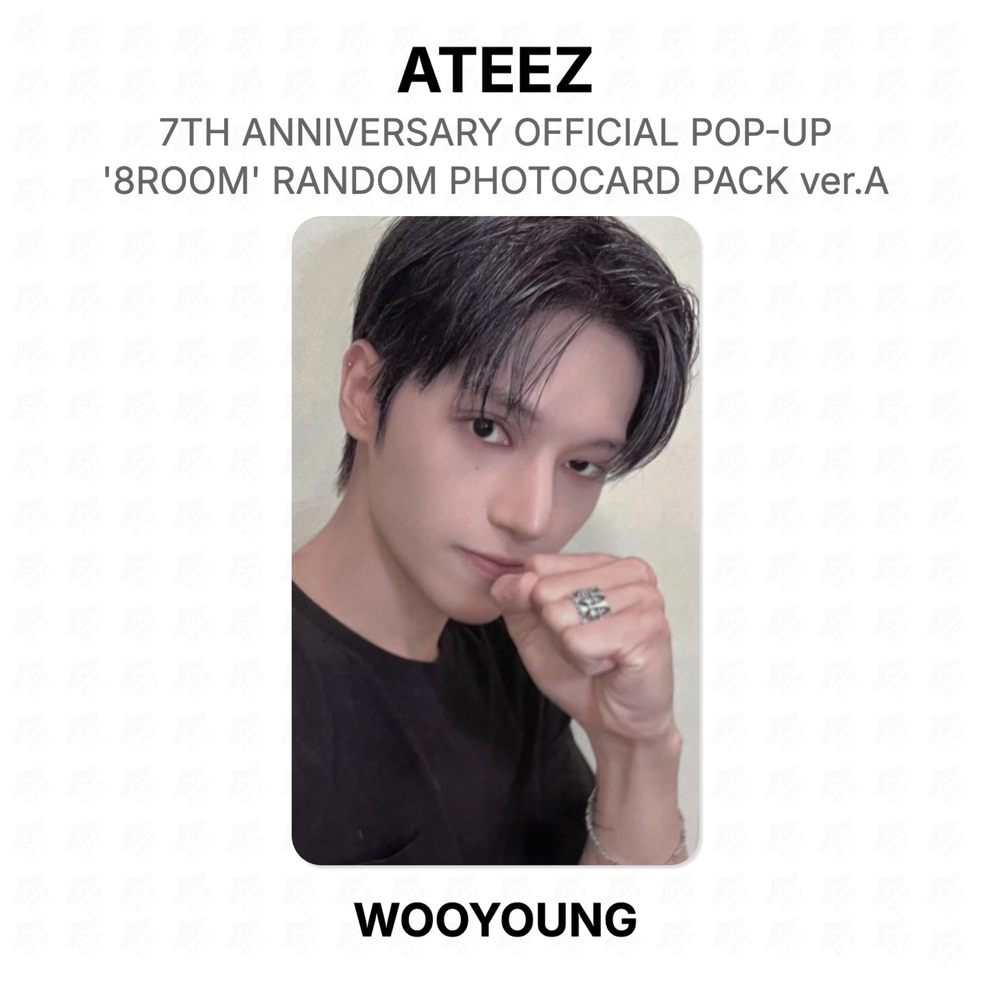 ATEEZ 7TH ANNIVERSARY OFFICIAL POP-UP '8ROOM' RANDOM PHOTOCARD PACK ver.A Official Photocard