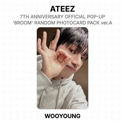 ATEEZ 7TH ANNIVERSARY OFFICIAL POP-UP '8ROOM' RANDOM PHOTOCARD PACK ver.A Official Photocard