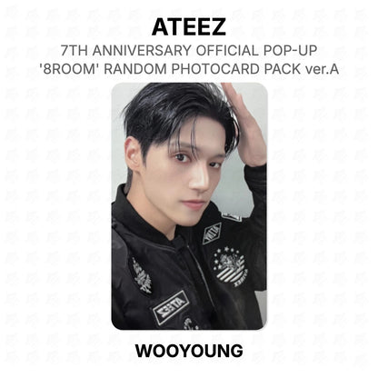 ATEEZ 7TH ANNIVERSARY OFFICIAL POP-UP '8ROOM' RANDOM PHOTOCARD PACK ver.A Official Photocard