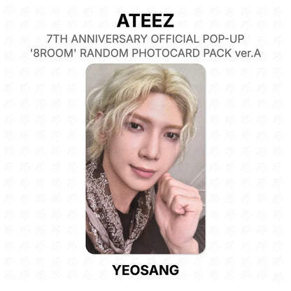ATEEZ 7TH ANNIVERSARY OFFICIAL POP-UP '8ROOM' RANDOM PHOTOCARD PACK ver.A Official Photocard