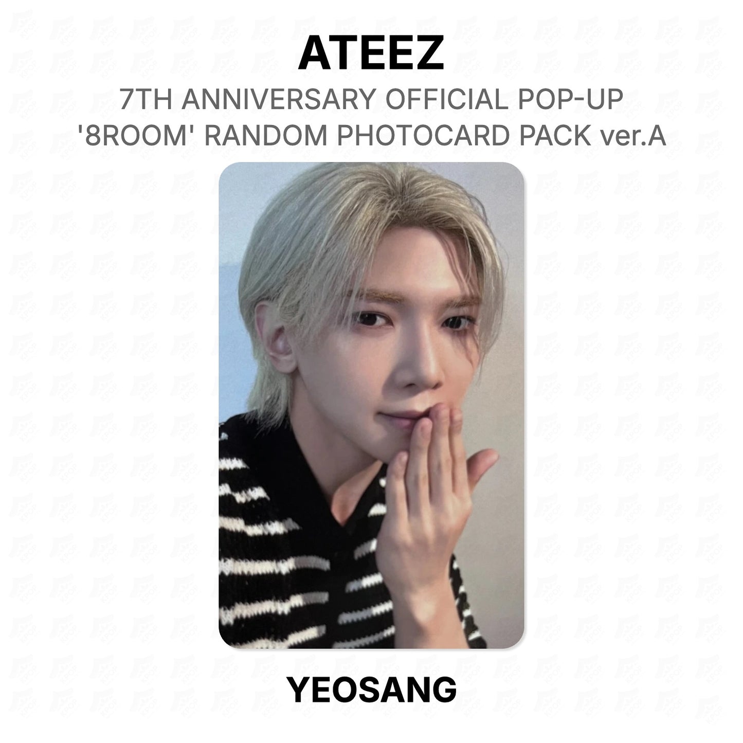 ATEEZ 7TH ANNIVERSARY OFFICIAL POP-UP '8ROOM' RANDOM PHOTOCARD PACK ver.A Official Photocard