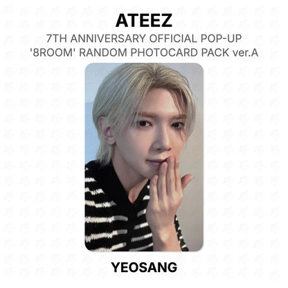 ATEEZ 7TH ANNIVERSARY OFFICIAL POP-UP '8ROOM' RANDOM PHOTOCARD PACK ver.A Official Photocard