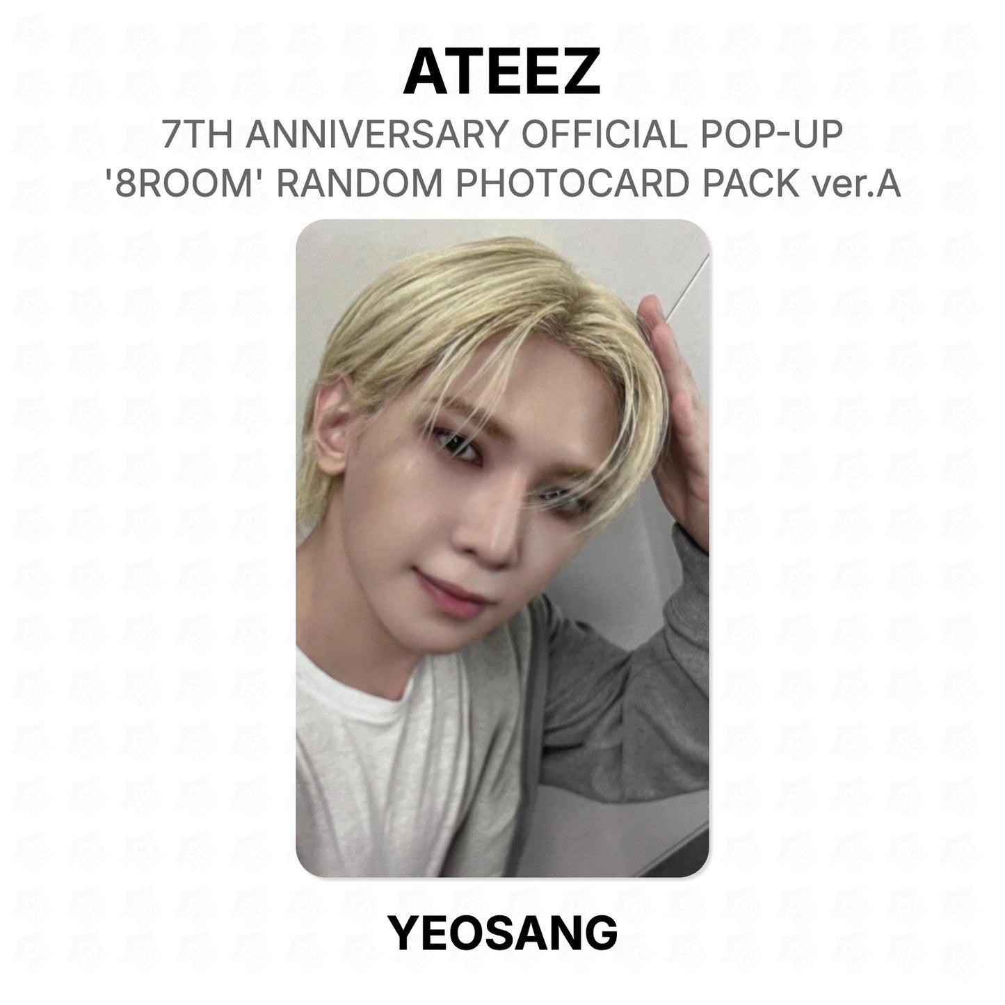 ATEEZ 7TH ANNIVERSARY OFFICIAL POP-UP '8ROOM' RANDOM PHOTOCARD PACK ver.A Official Photocard