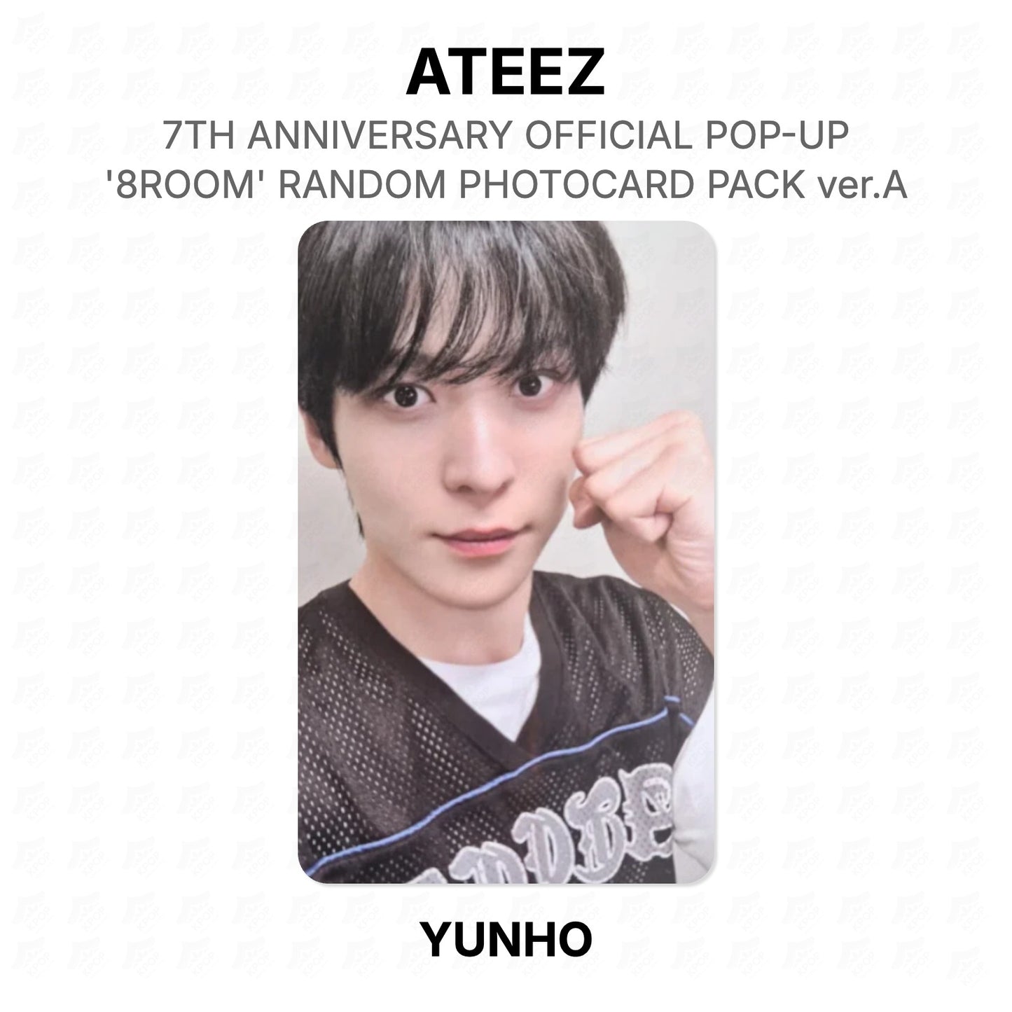 ATEEZ 7TH ANNIVERSARY OFFICIAL POP-UP '8ROOM' RANDOM PHOTOCARD PACK ver.A Official Photocard