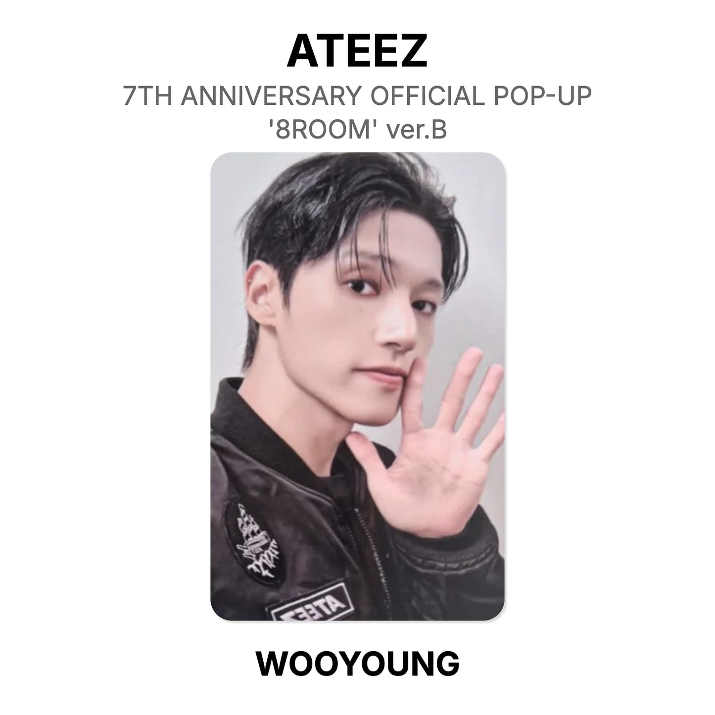 ATEEZ 7TH ANNIVERSARY OFFICIAL POP-UP '8ROOM' ver.B Official Photocard