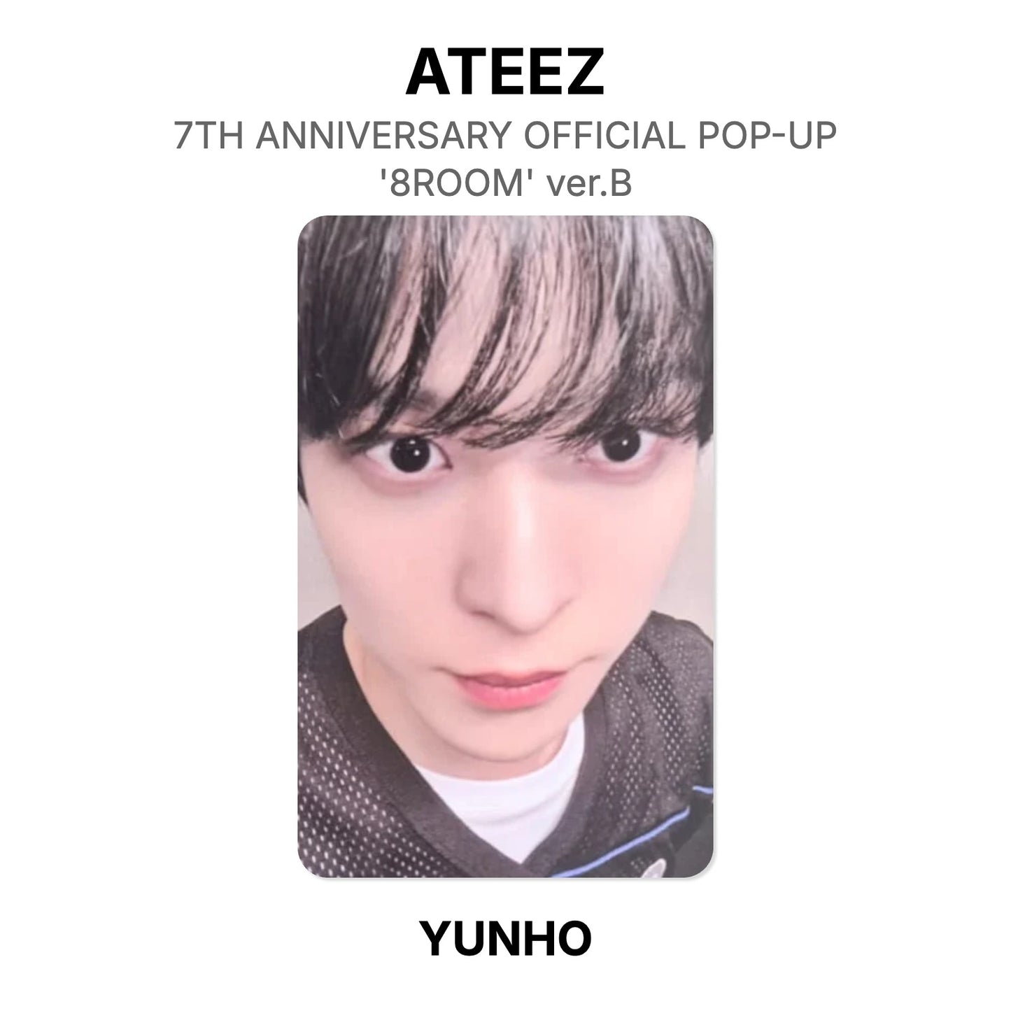 ATEEZ 7TH ANNIVERSARY OFFICIAL POP-UP '8ROOM' ver.B Official Photocard