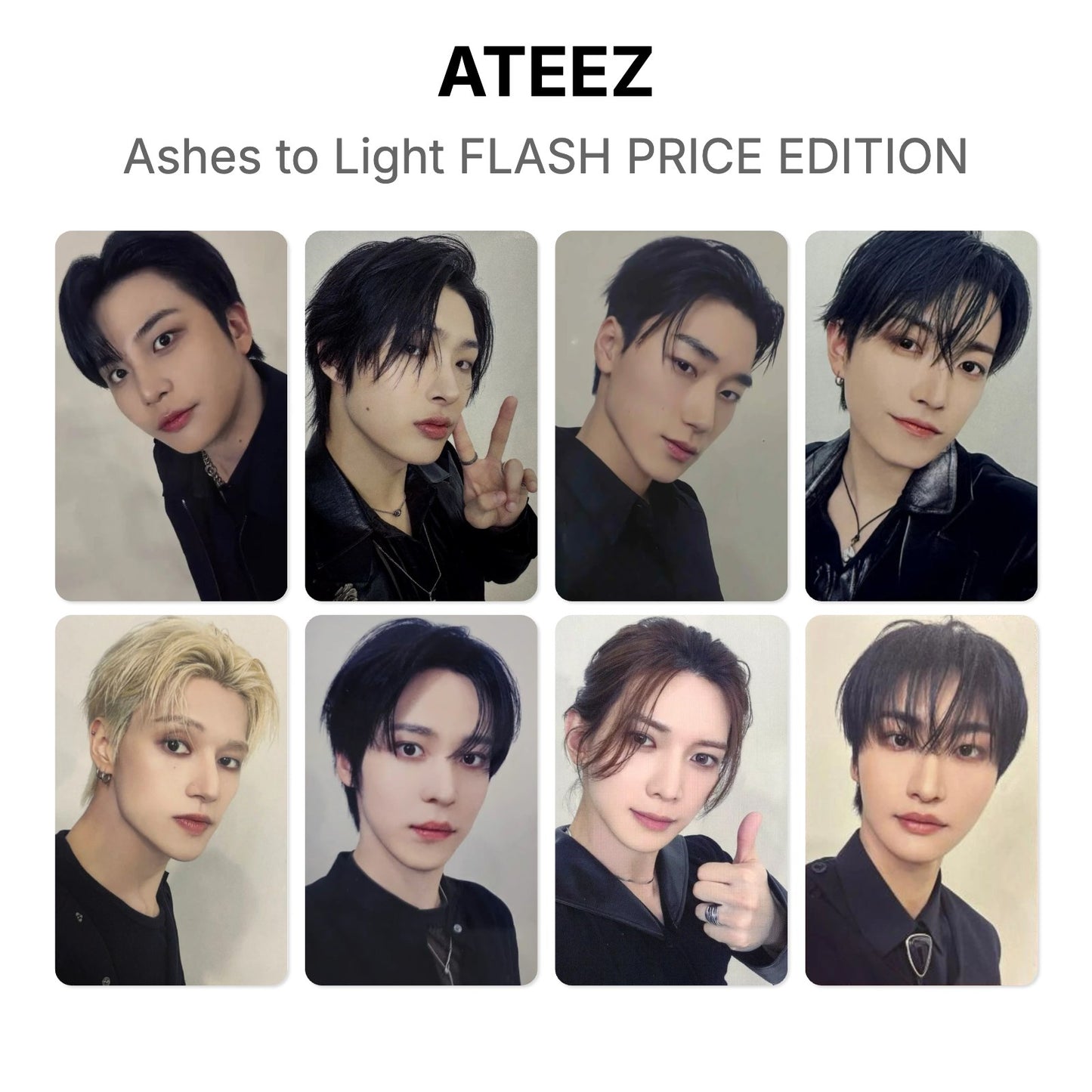 ATEEZ Ashes to Light FLASH PRICE EDITION Official Photocard