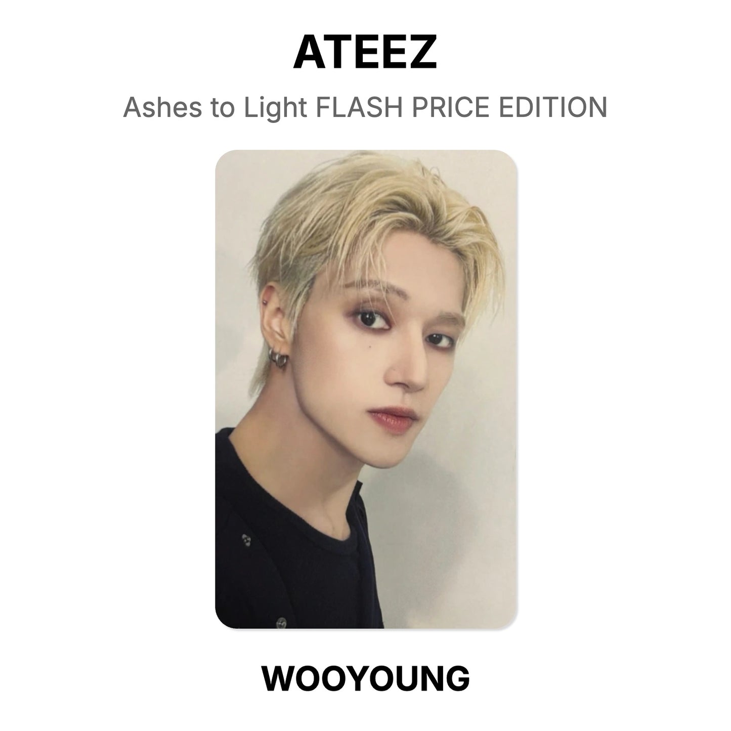 ATEEZ Ashes to Light FLASH PRICE EDITION Official Photocard