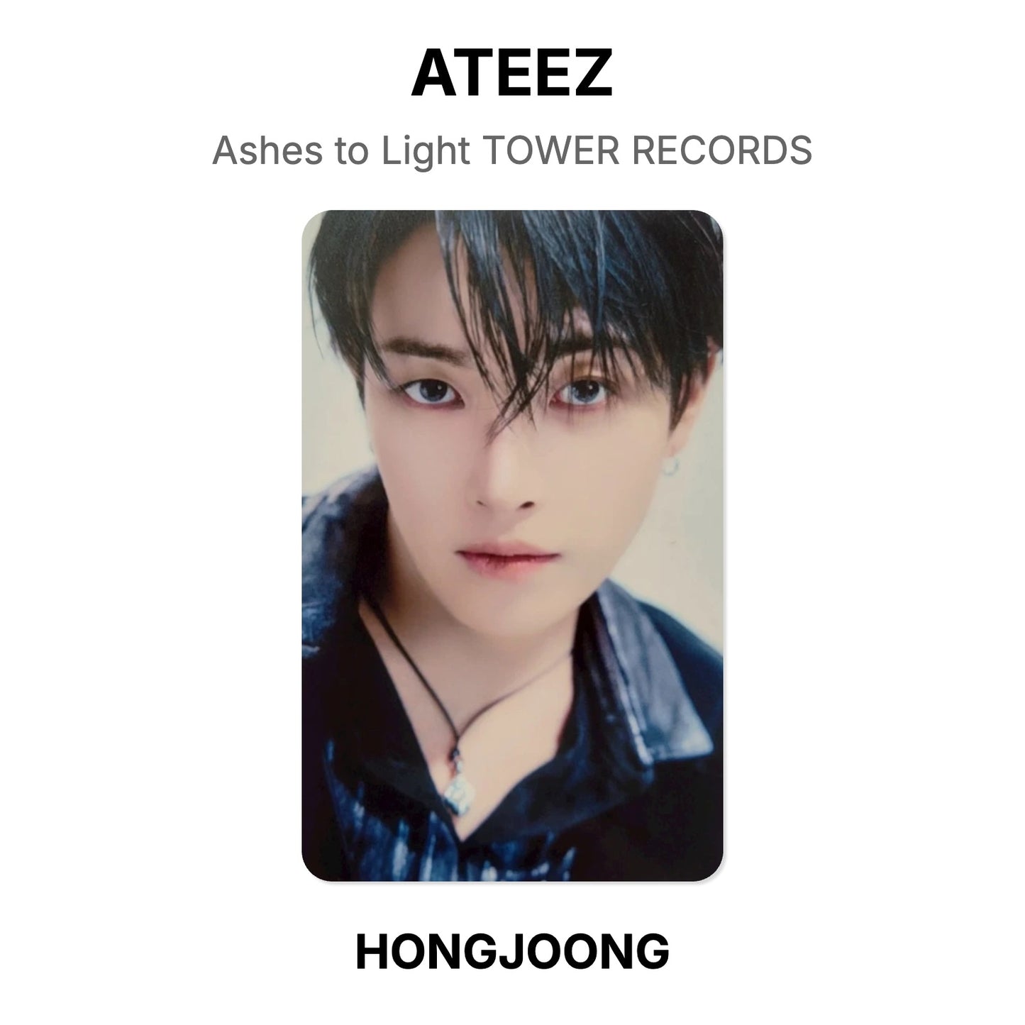 ATEEZ Ashes to Light TOWER RECORDS Official Photocard