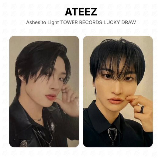 ATEEZ Ashes to Light TOWER RECORDS LUCKY DRAW Official Photocard