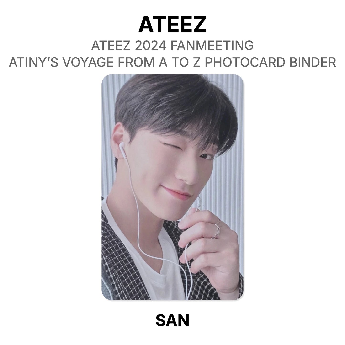 ATEEZ ATEEZ 2024 FANMEETING ATINY’S VOYAGE FROM A TO Z PHOTOCARD BINDER официальная фотокарта