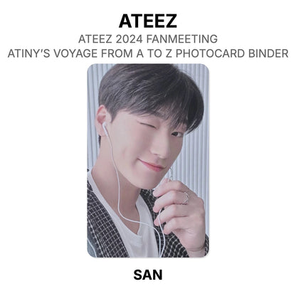ATEEZ ATEEZ 2024 FANMEETING ATINY’S VOYAGE FROM A TO Z PHOTOCARD BINDER официальная фотокарта