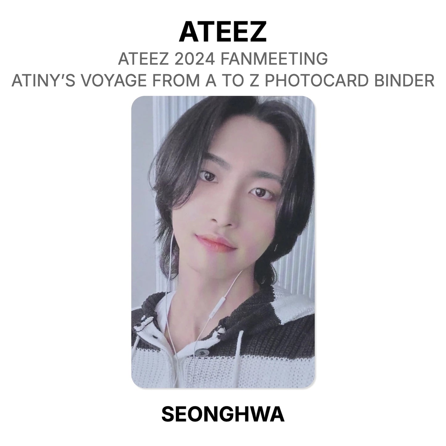 ATEEZ ATEEZ 2024 FANMEETING ATINY’S VOYAGE FROM A TO Z PHOTOCARD BINDER официальная фотокарта