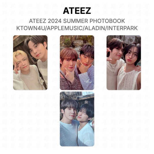 ATEEZ 2024 SUMMER PHOTOBOOK KTOWN4U/APPLEMUSIC/ALADIN/INTERPARK Official Photocard