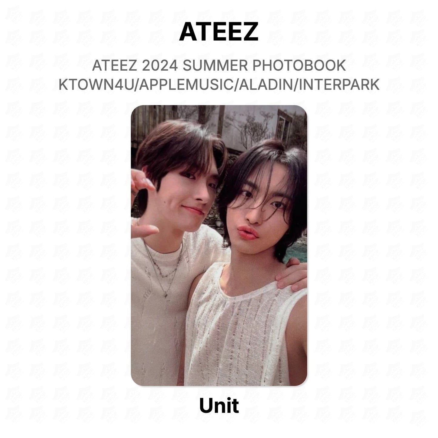 ATEEZ 2024 SUMMER PHOTOBOOK KTOWN4U/APPLEMUSIC/ALADIN/INTERPARK Official Photocard