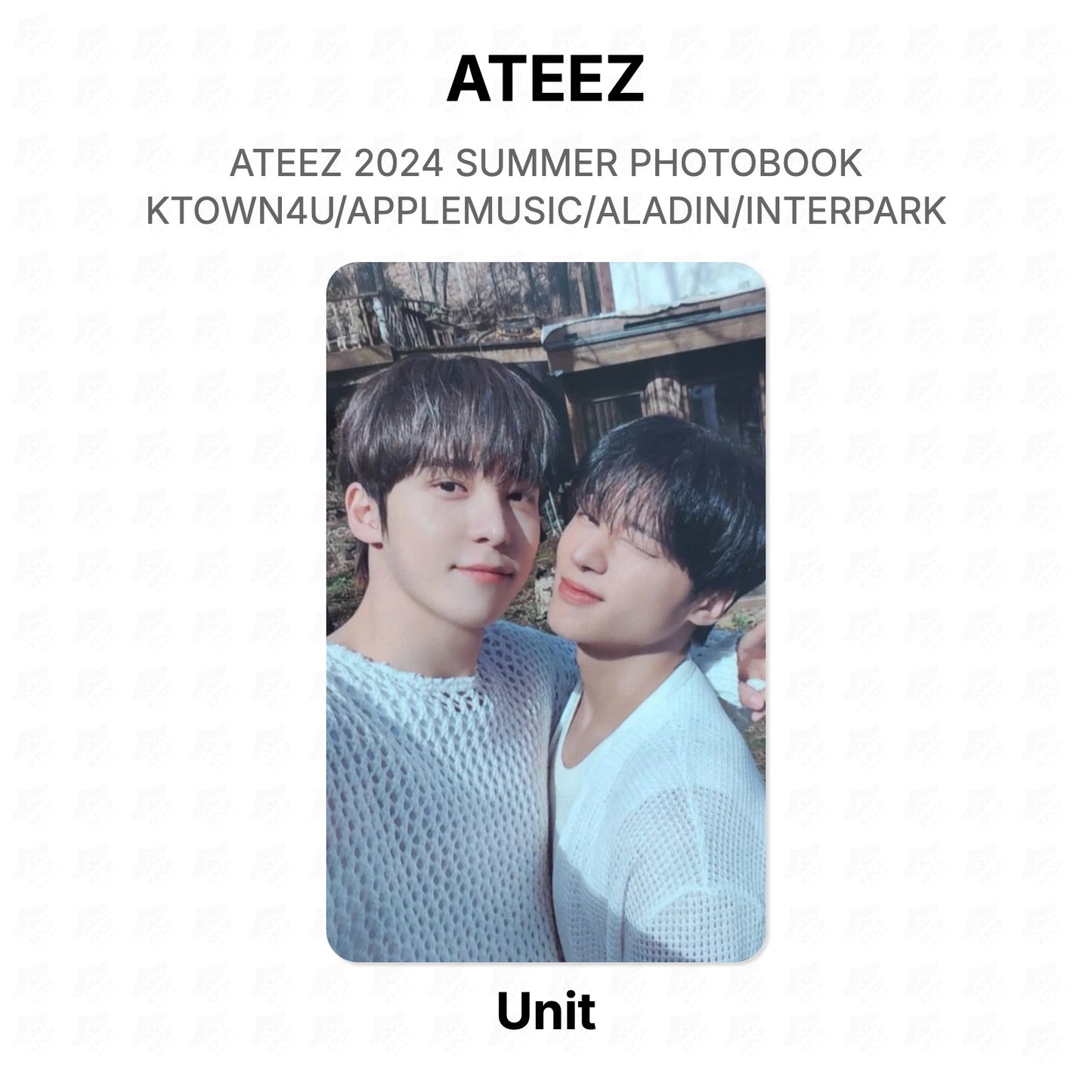 ATEEZ 2024 SUMMER PHOTOBOOK KTOWN4U/APPLEMUSIC/ALADIN/INTERPARK Official Photocard