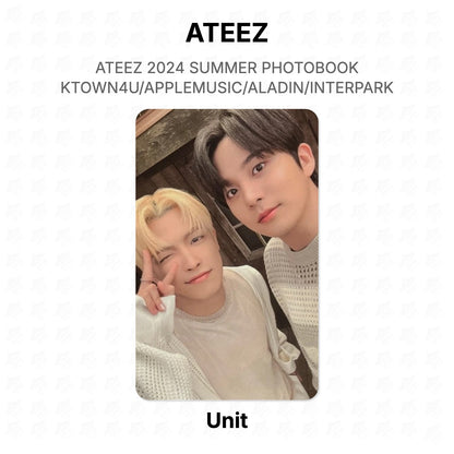 ATEEZ 2024 SUMMER PHOTOBOOK KTOWN4U/APPLEMUSIC/ALADIN/INTERPARK Official Photocard