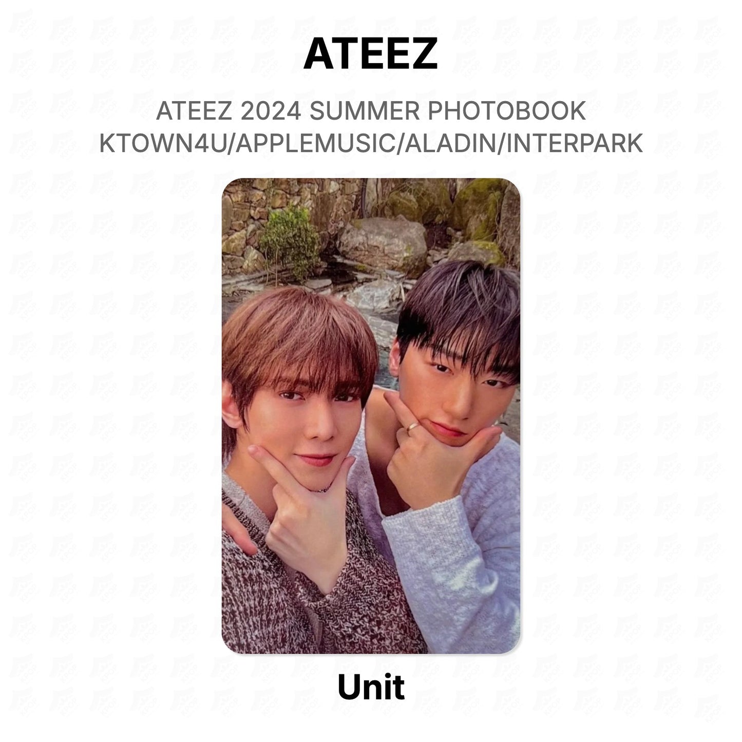 ATEEZ 2024 SUMMER PHOTOBOOK KTOWN4U/APPLEMUSIC/ALADIN/INTERPARK Official Photocard