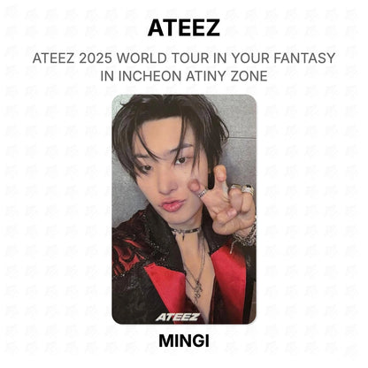 ATEEZ 2025 WORLD TOUR IN YOUR FANTASY IN INCHEON ATINY ZONE Official Photocard