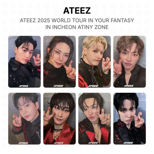 ATEEZ 2025 WORLD TOUR IN YOUR FANTASY IN INCHEON ATINY ZONE Official Photocard