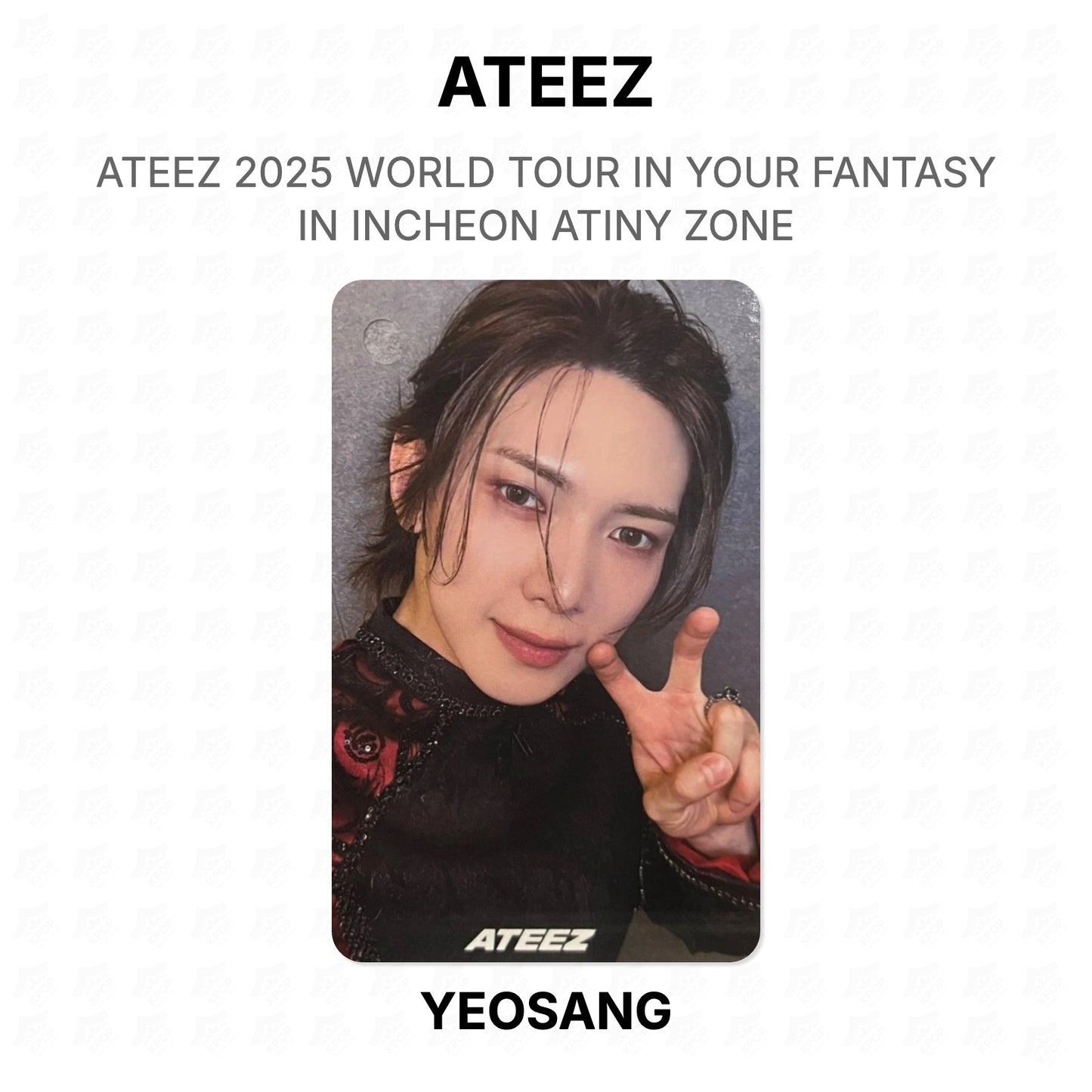 ATEEZ 2025 WORLD TOUR IN YOUR FANTASY IN INCHEON ATINY ZONE Official Photocard