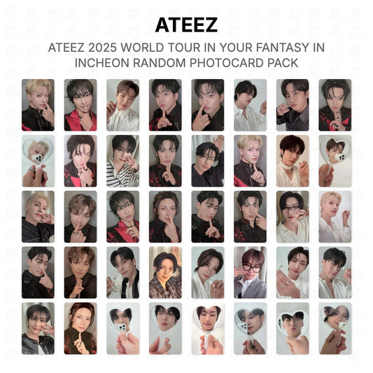 ATEEZ 2025 WORLD TOUR IN YOUR FANTASY IN INCHEON RANDOM PHOTOCARD PACK Official Photocard