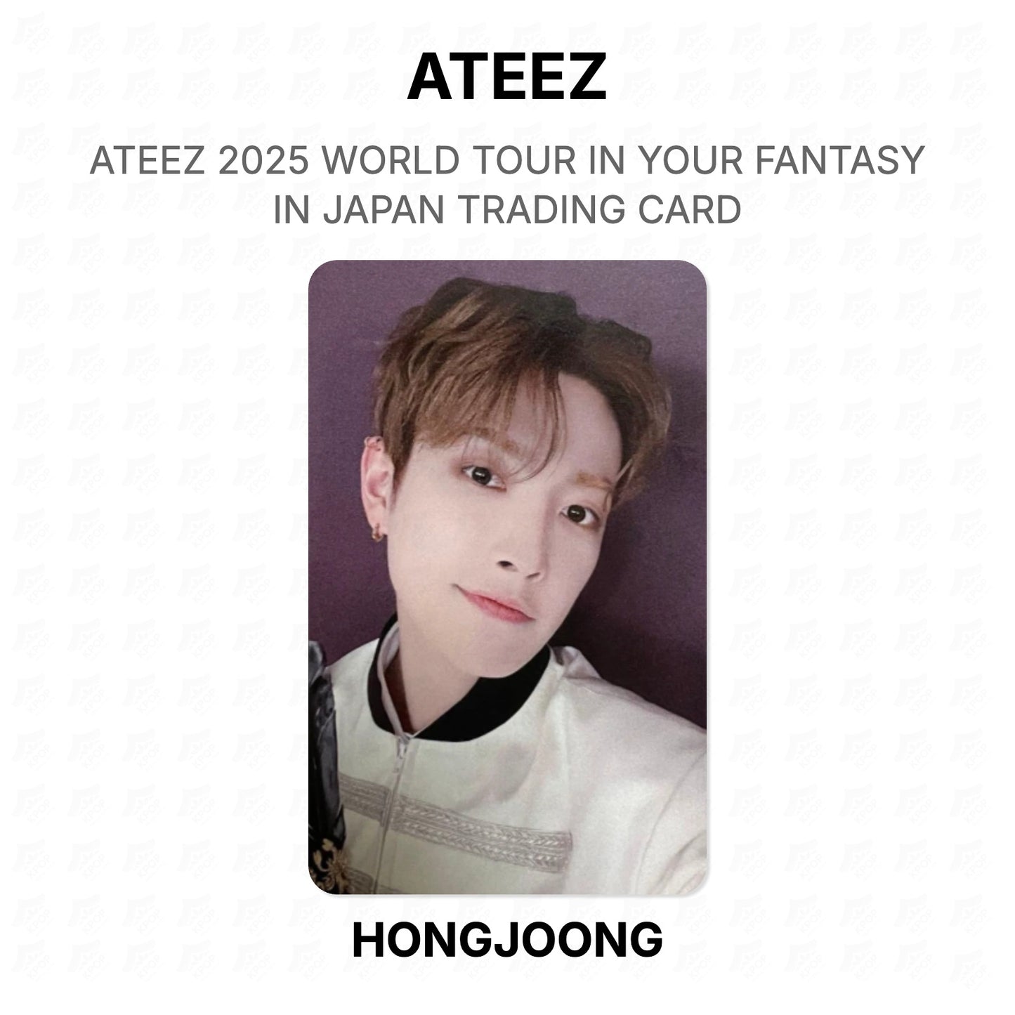 ATEEZ 2025 WORLD TOUR IN YOUR FANTASY IN JAPAN TRADING CARD Official Photocard
