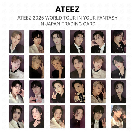 ATEEZ 2025 WORLD TOUR IN YOUR FANTASY IN JAPAN TRADING CARD Official Photocard