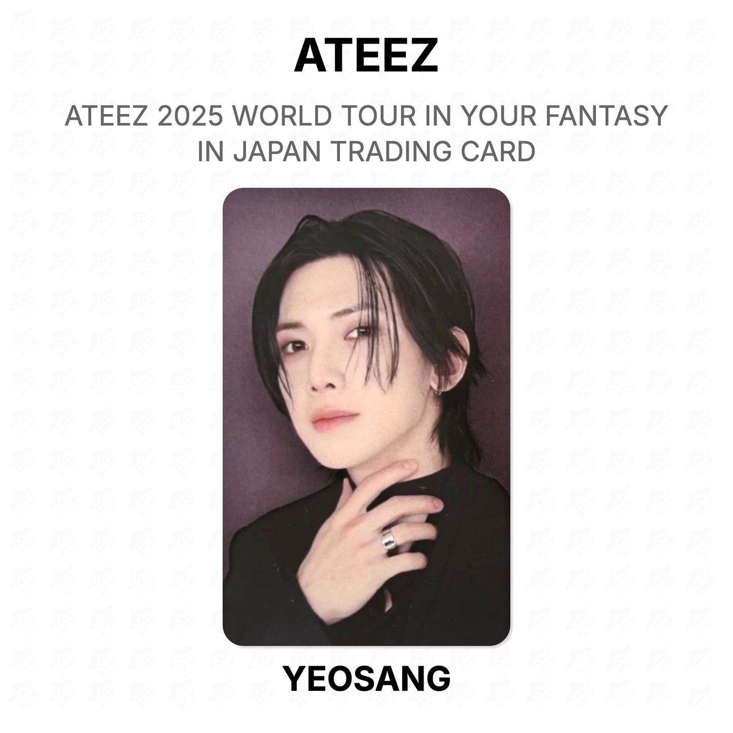 ATEEZ 2025 WORLD TOUR IN YOUR FANTASY IN JAPAN TRADING CARD Official Photocard
