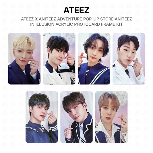 ATEEZ X ANITEEZ ADVENTURE POP-UP STORE ANITEEZ IN ILLUSION ACRYLIC PHOTOCARD FRAME KIT Official Photocard