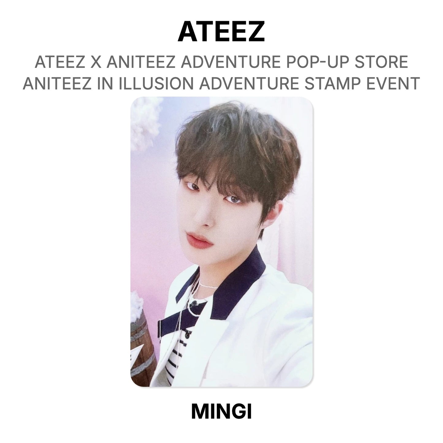 ATEEZ X ANITEEZ ADVENTURE POP-UP STORE ANITEEZ IN ILLUSION ADVENTURE STEMPEL-EVENT Offizielle Fotokarte