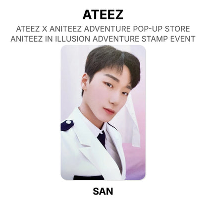 ATEEZ X ANITEEZ ADVENTURE POP-UP STORE ANITEEZ IN ILLUSION ADVENTURE STEMPEL-EVENT Offizielle Fotokarte