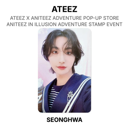 ATEEZ X ANITEEZ ADVENTURE POP-UP STORE ANITEEZ IN ILLUSION ADVENTURE STEMPEL-EVENT Offizielle Fotokarte