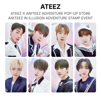 ATEEZ X ANITEEZ ADVENTURE POP-UP STORE ANITEEZ IN ILLUSION ADVENTURE STEMPEL-EVENT Offizielle Fotokarte