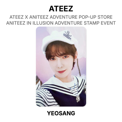 ATEEZ X ANITEEZ ADVENTURE POP-UP STORE ANITEEZ IN ILLUSION ADVENTURE STEMPEL-EVENT Offizielle Fotokarte
