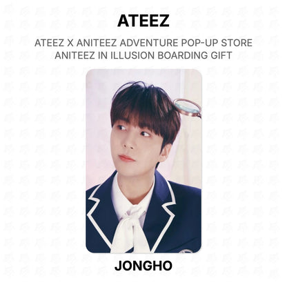 ATEEZ X ANITEEZ ADVENTURE POP-UP STORE ANITEEZ IN ILLUSION BOARDING GIFT Official Photocard