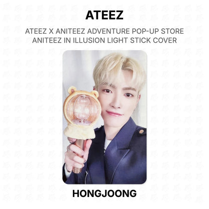 ATEEZ X ANITEEZ ADVENTURE POP-UP STORE ANITEEZ IN ILLUSION LIGHT STICK COVER Official Photocard