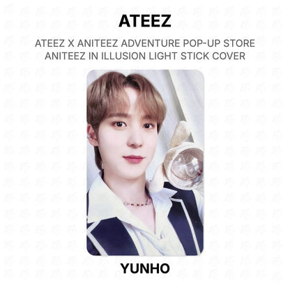 ATEEZ X ANITEEZ ADVENTURE POP-UP STORE ANITEEZ IN ILLUSION LIGHT STICK COVER Official Photocard