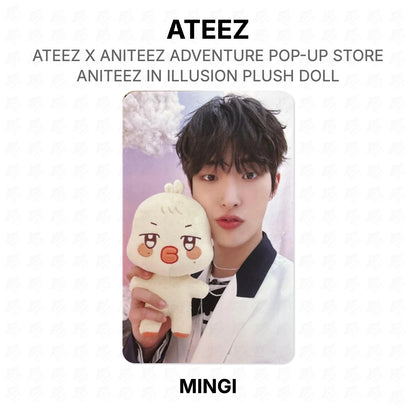 ATEEZ X ANITEEZ ADVENTURE POP-UP STORE ANITEEZ IN ILLUSION PLUSH DOLL Official Photocard