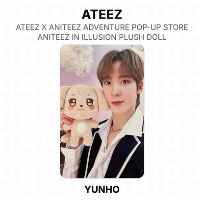 ATEEZ X ANITEEZ ADVENTURE POP-UP STORE ANITEEZ IN ILLUSION PLUSH DOLL Official Photocard