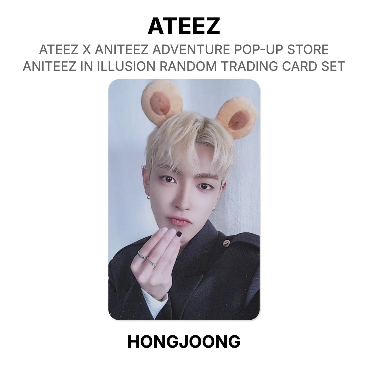 ATEEZ X ANITEEZ ADVENTURE POP-UP STORE ANITEEZ IN ILLUSION RANDOM TRADING CARD SET Official Photocard