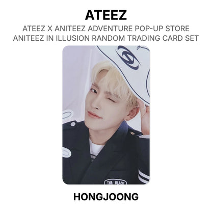 ATEEZ X ANITEEZ ADVENTURE POP-UP STORE ANITEEZ IN ILLUSION RANDOM TRADING CARD SET officiële Photocard