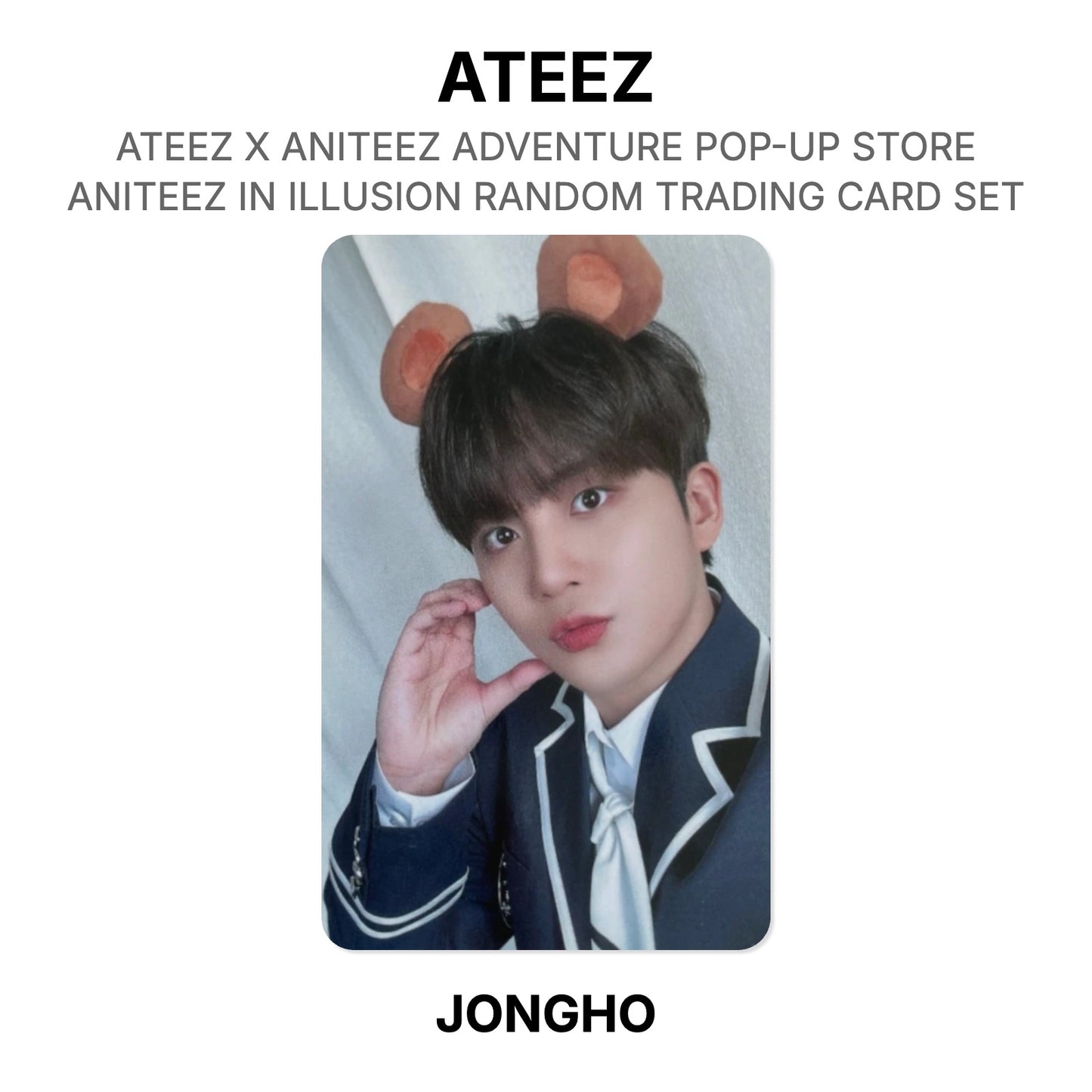 ATEEZ X ANITEEZ ADVENTURE POP-UP STORE ANITEEZ IN ILLUSION RANDOM TRADING CARD SET Official Photocard