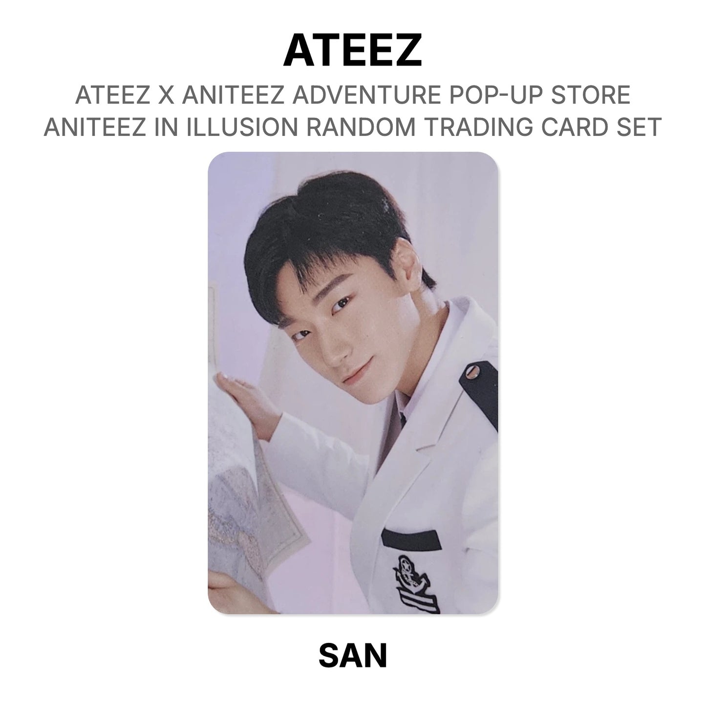 ATEEZ X ANITEEZ ADVENTURE POP-UP STORE ANITEEZ IN ILLUSION RANDOM TRADING CARD SET Official Photocard
