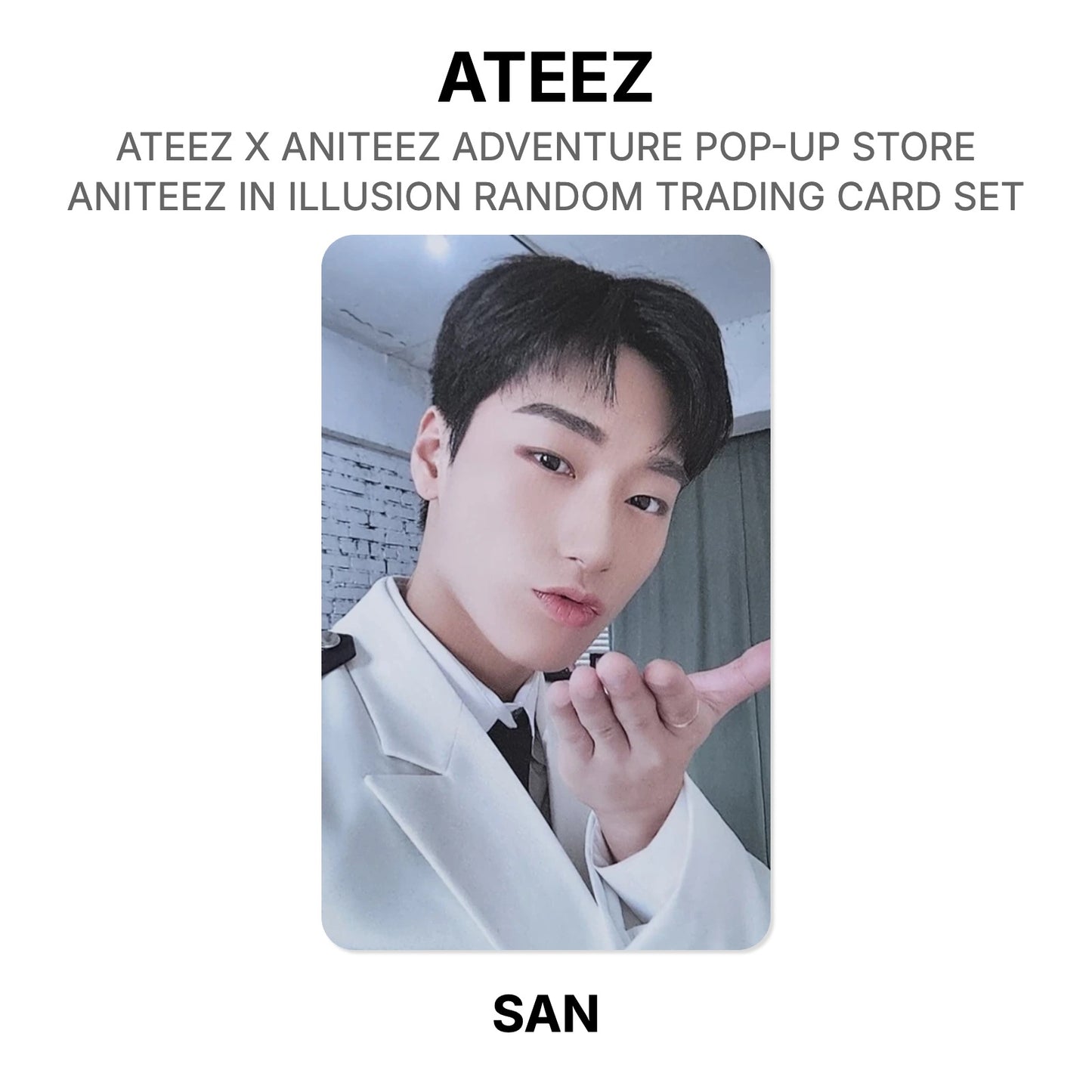 ATEEZ X ANITEEZ ADVENTURE POP-UP STORE ANITEEZ IN ILLUSION RANDOM TRADING CARD SET Official Photocard