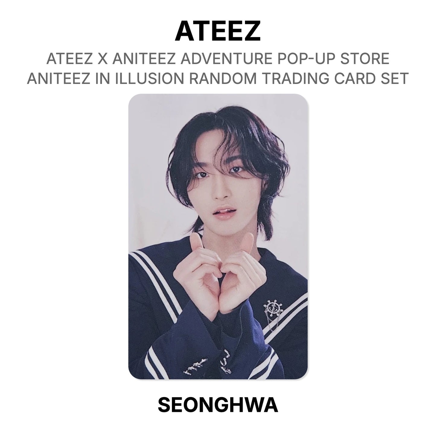 ATEEZ X ANITEEZ ADVENTURE POP-UP STORE ANITEEZ IN ILLUSION RANDOM TRADING CARD SET Official Photocard