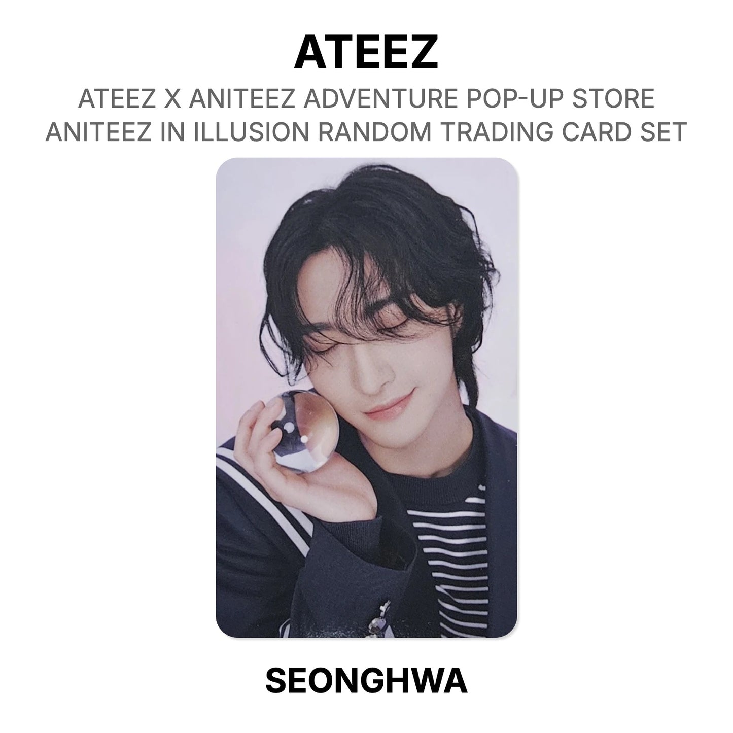 ATEEZ X ANITEEZ ADVENTURE POP-UP STORE ANITEEZ IN ILLUSION RANDOM TRADING CARD SET Official Photocard