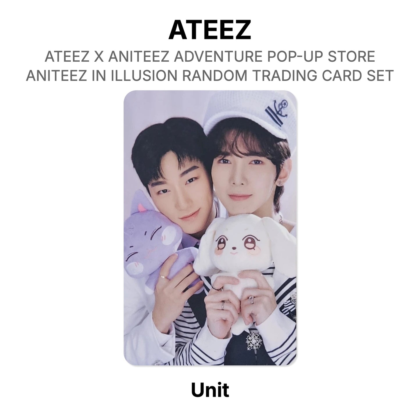 ATEEZ X ANITEEZ ADVENTURE POP-UP STORE ANITEEZ IN ILLUSION RANDOM TRADING CARD SET officiële Photocard