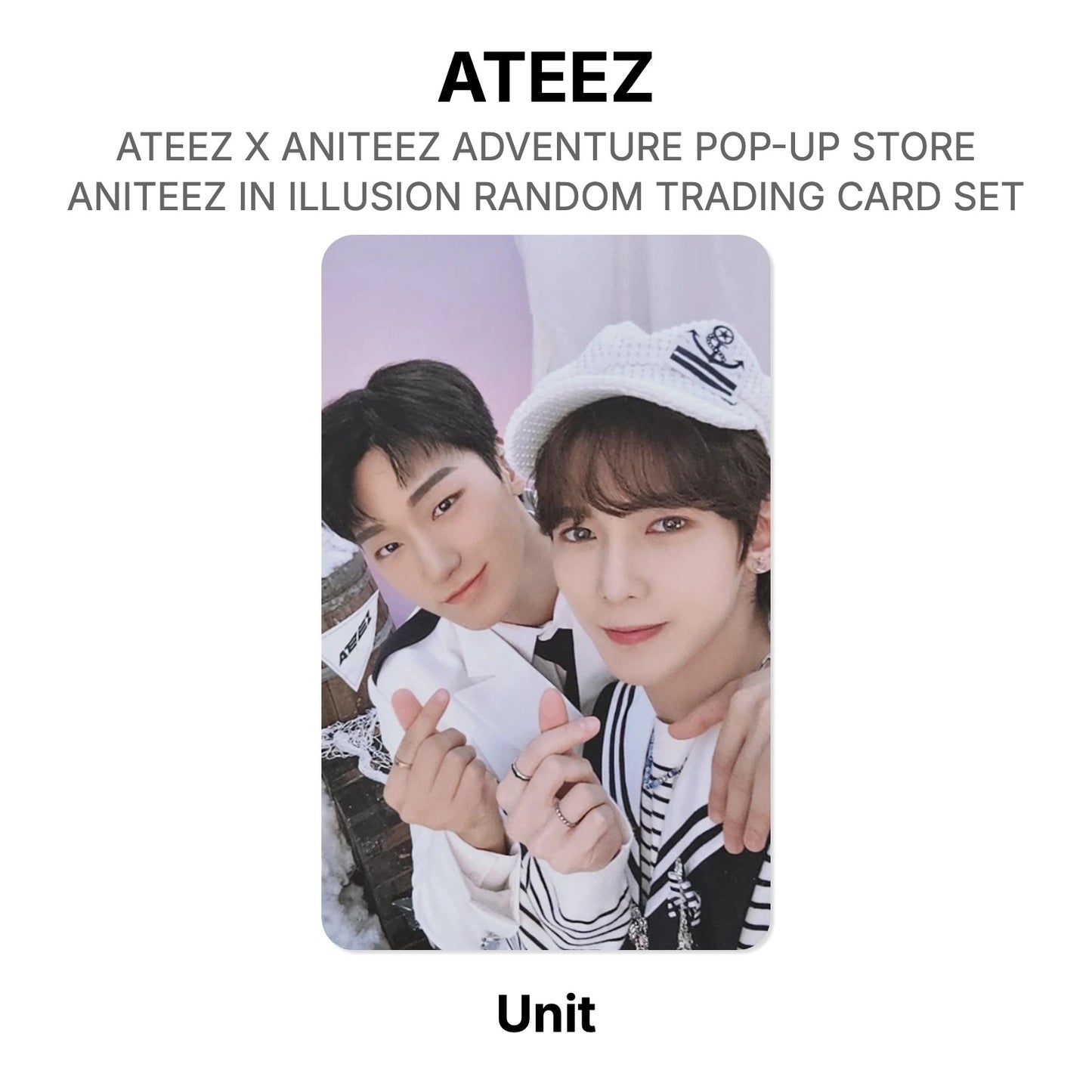 ATEEZ X ANITEEZ ADVENTURE POP-UP STORE ANITEEZ IN ILLUSION RANDOM TRADING CARD SET Official Photocard